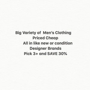 Men's Shirts, Button Down, Sweater, Khacki, Jeans